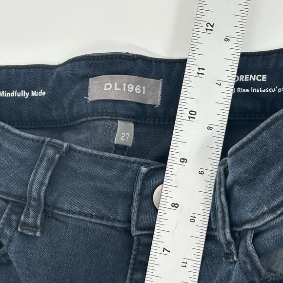 DL1961 Women's Florence Mid Rise Instasculpt Skinny Jeans SIZE 27 Long - Picture 13 of 16